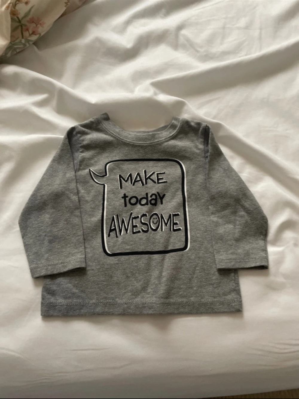 Garanimals Grey 'Make Today Awesome' Long-Sleeve Tee